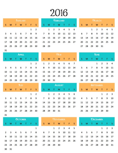 HomeBinder - Expressing Elizabeth Calendar